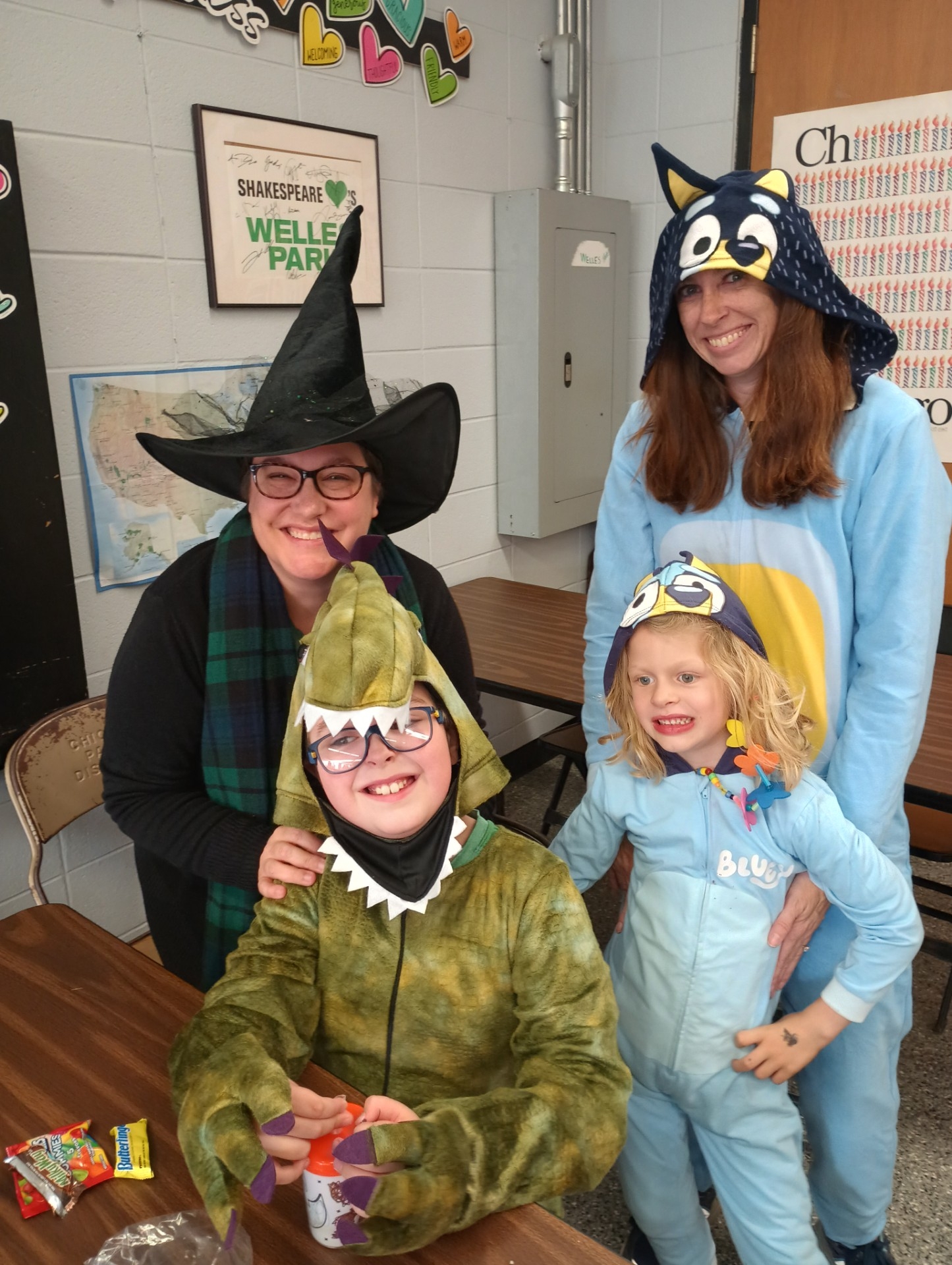 Photograph of people in costume.